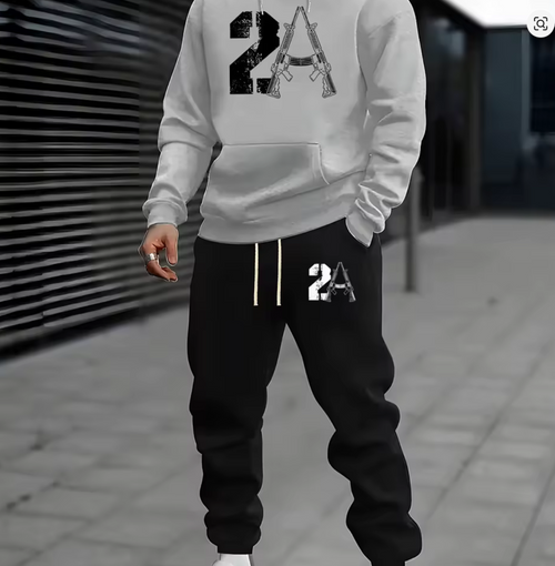2A Print Hoodie Jogger Set