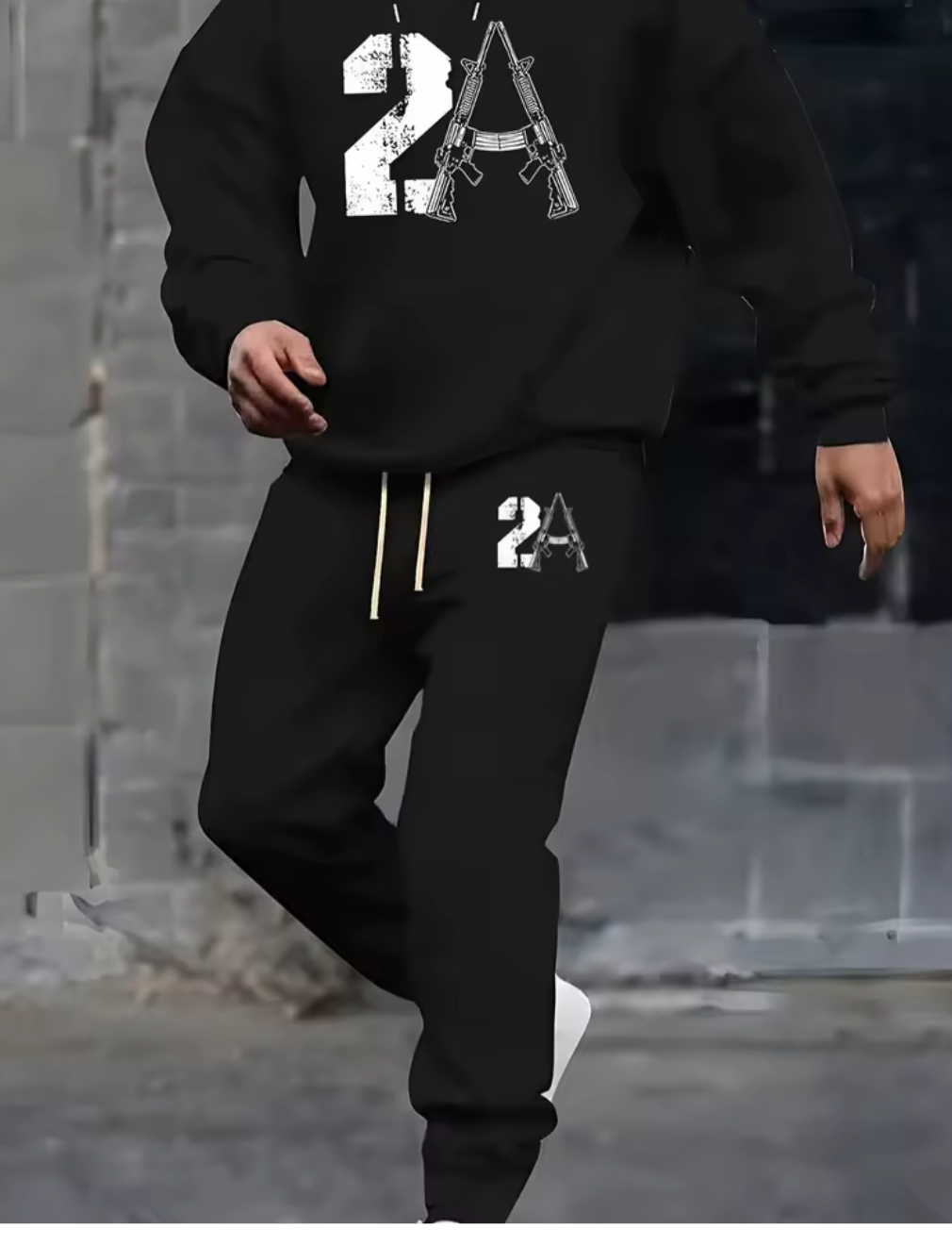 2A Print Hoodie Jogger Set