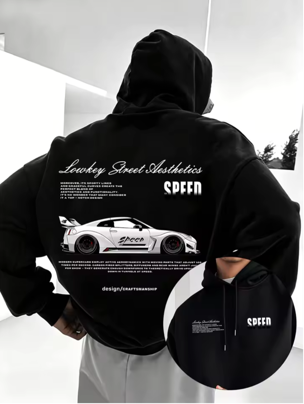 GTR R35 SPEED PRINT HOODIE